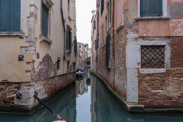 Fototapeta na wymiar Street canal at Venice, Winter 2