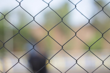 Fototapeta premium chain link fence