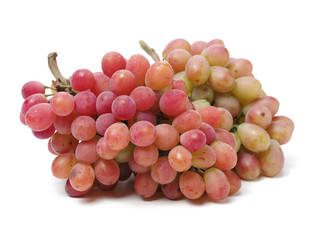 Grapes on a white background 