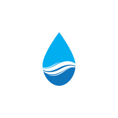 Water drop logo template illustration - Vector