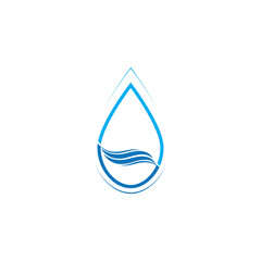 Water drop logo template illustration - Vector