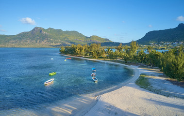 Mauritius island drone photo