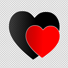 Valentine's Day. Colorful,multicolored  hearts. Vector illustration. Abstract. Love