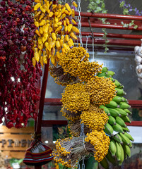 Bananas Funchal market Madeira, Portugal, Europe