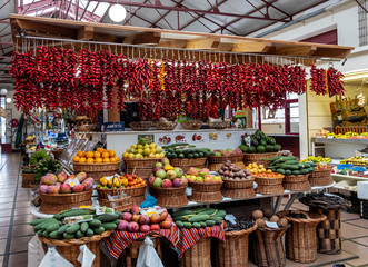 Funchal market Madeira, Portugal, Europe