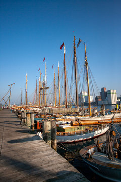 Historische Segelboote im Flensburger Hafen