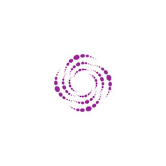 halftone logo vector icon design template