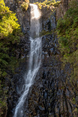Waterfall at Levada Do Risco, PR6, from Rabacal Madeira, Portugal, Europe