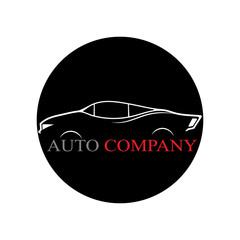 Car silhouette logo Vector template icons