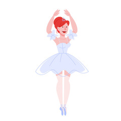 Beautiful ballerina performing dance, woman practicing in © inspiring.team