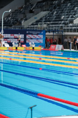 Fototapeta na wymiar Track field for race, Swimming pool