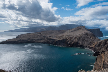 Madeira Nature reserve Vereda da Ponta de S&atilde;o Louren&ccedil;o peninsula on the east coast, Portugal