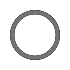  button - circle frame isolated on white background