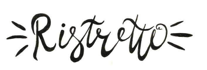 Hand lettering illustration about coffee.Coffee time words and cups to go coffee calligraphy