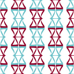 Bright seamless pattern with vertical elements on a white background.
