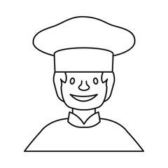 Vector design of baker and girl icon. Collection of baker and rack stock symbol for web.
