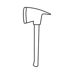 Vector design of ax and fireman symbol. Collection of ax and arms vector icon for stock.