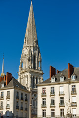 Fototapeta na wymiar the Basilique Saint-Nicolas in Nantes, France