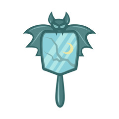 Isolated object of mirror and frame icon. Graphic of mirror and glass stock vector illustration.