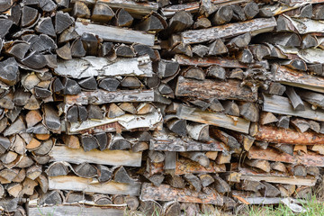 Background image of dry logs-wood texture