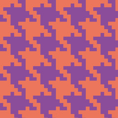 Seamless pied de poule squares background pattern print design