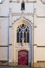 Obraz premium Notre-Dame-de-l'Immaculée-Conception chapel in the Richebourg district in Nantes, France