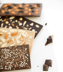  handmade chocolate candies with nuts