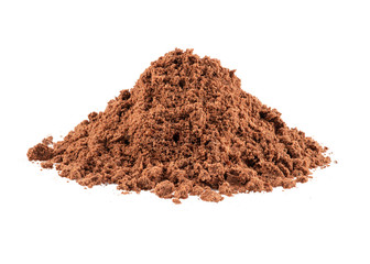 Ground anise isolated on white background with copy space for text or images. Spices and herbs. Close-up shot.