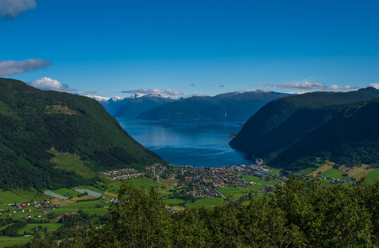 Vikoyri. Administrative center of the municipality of Vik in Sogn og Fjordane county, Norway.