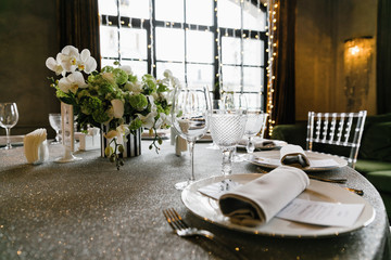 elegant table in a restaurant