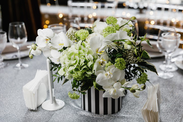 wedding bouquet on the table