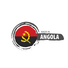 Angola flag, vector illustration on a white background
