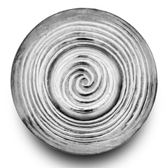 Fototapeta na wymiar White plate isolated on white background.