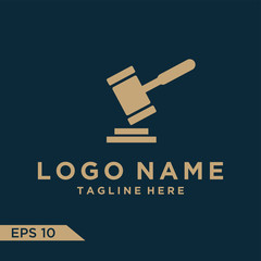 Plantilla de logotipo de firma de abogados