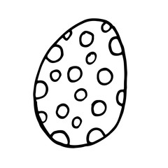 Cute easter icon and animal pet collection, with easter eggs in nest, rabbit and lettering. Hand drawn vector illustration.