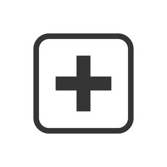 Obraz premium Plus Icon Vector Illustration