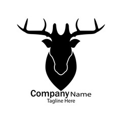 Deer head Logo Template vector icon illustration design
