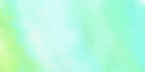abstract soft painting artwork with pale turquoise, light cyan and pale green color and space for text. can be used for business or presentation background