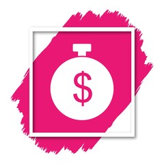 Dollar Timer Icon For Your Design,websites and projects.