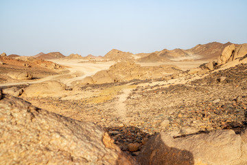 Fototapeta na wymiar Oriental desert Egypt near Safaga, Africa 