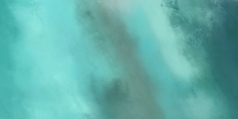 abstract art painting with medium aqua marine, dark slate gray and blue chill color and space for text. can be used as texture, background element or wallpaper