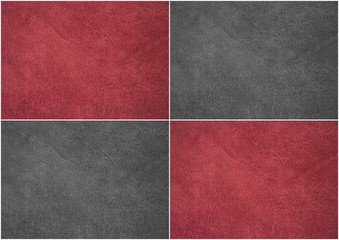 Fototapeta premium The texture of genuine leather. Suede gray and purple.