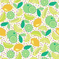  pattern with Lime, lemon and orange slices