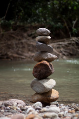Stones in water