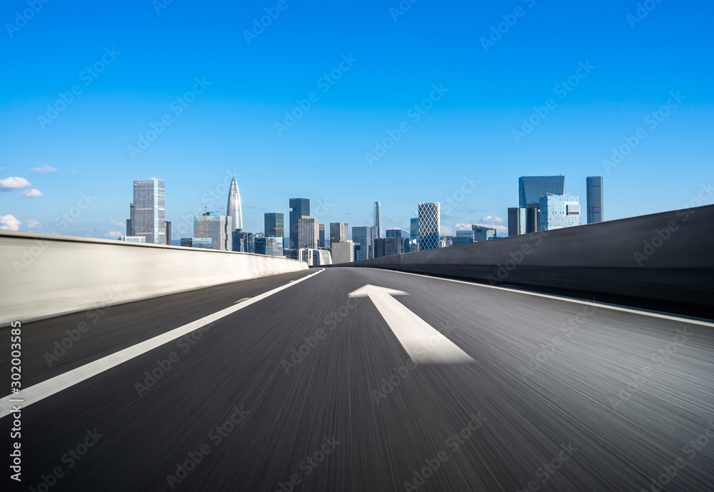 Wall mural traffic in the city