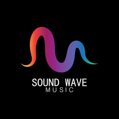 Sound waves vector illustration