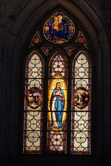 vitraux de l'&eacute;glise Notre Dame de L'Assomption Olonne 