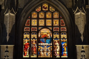 vitraux de l'église Notre Dame de L'Assomption Olonne 