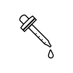 dropper icon trendy flat design