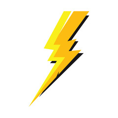 lightning thunderbolt electricity logo design template